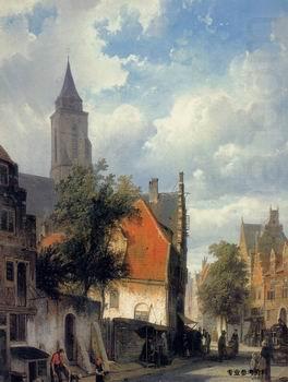 European city landscape, street landsacpe, construction, frontstore, building and architecture. 327, unknow artist